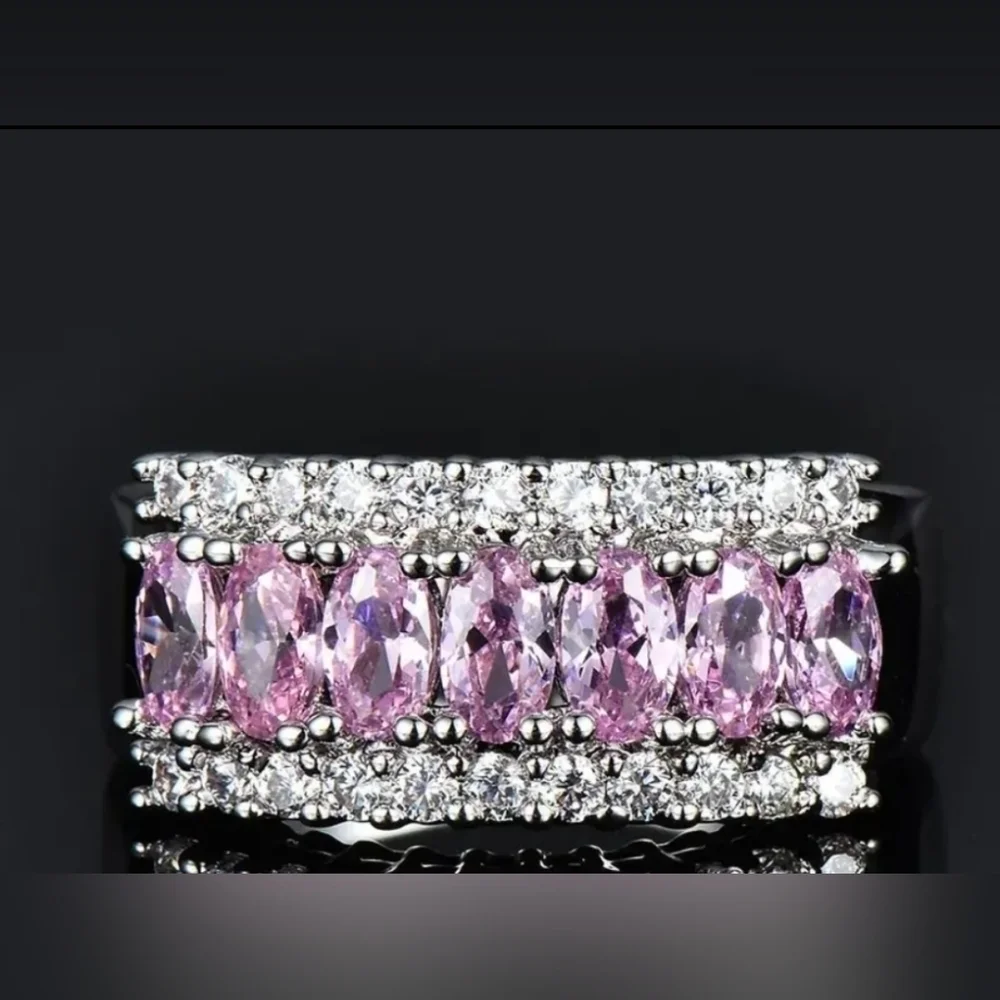 New Stunning pink women's ring various sizes available